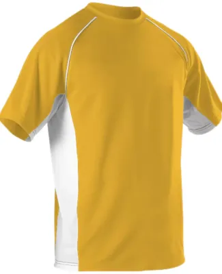 Alleson Athletic 506C1 Crewneck Jersey in Gold/ white