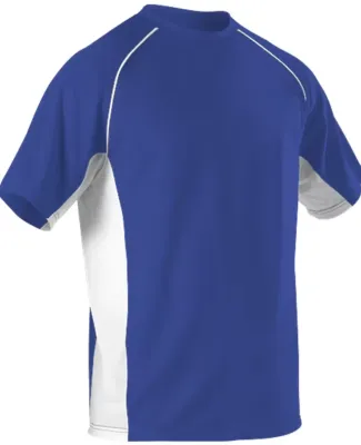 Alleson Athletic 505C1Y Youth Baseball Jersey Crew in Royal/ white