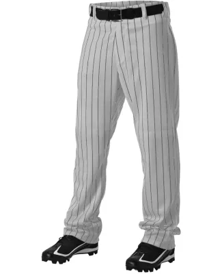 Alleson Athletic 605WPN Pinstripe Baseball Pants Grey/ Black