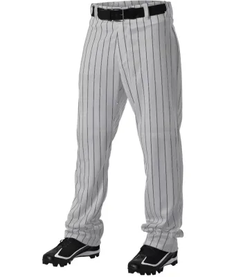 Alleson Athletic 605WPN Pinstripe Baseball Pants Grey/ Navy