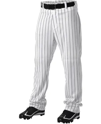 Alleson Athletic 605WPN Pinstripe Baseball Pants White/ Navy