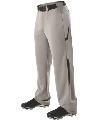 Alleson Athletic 605WL2 Two Color Baseball Pants in Grey/ black