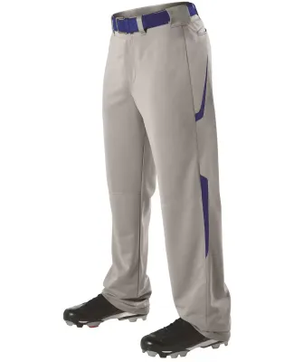 Alleson Athletic 605WL2 Two Color Baseball Pants in Grey/ royal