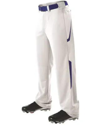 Alleson Athletic 605WL2 Two Color Baseball Pants in White/ royal