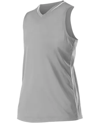 Alleson Athletic 551JW Women's Racerback Fastpitch in Grey/ white