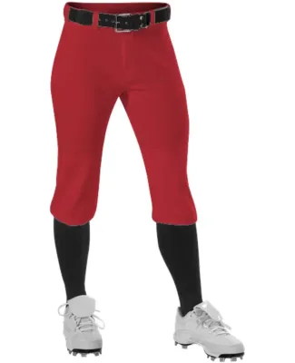 Alleson Athletic 605PKNG Girls' Fastpitch Knicker  Red
