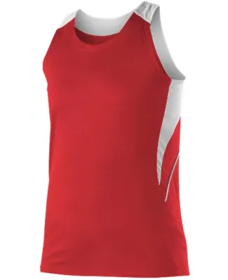 Alleson Athletic R1LFJW Women's Loose Fit Track Ta Red/ White