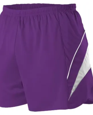 Alleson Athletic R1LFP Loose Fit Track Shorts in Purple/ white