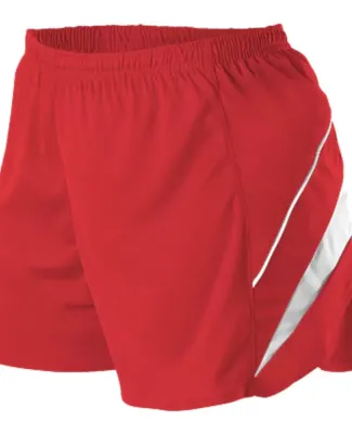 Alleson Athletic R1LFPW Women's Loose Fit Track Sh Red/ White