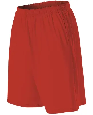 Alleson Athletic 598KPY Youth Heather Tech Shorts in Red