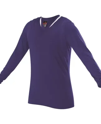 Alleson Athletic 829VLJW Women's Long Sleeve Volle in Royal/ white