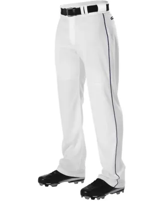 Alleson Athletic PWRPBP Warp Knit Baseball Pants w in White/ navy