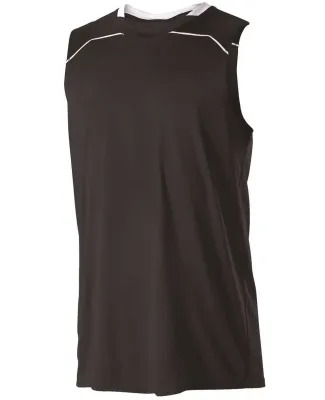 Alleson Athletic 537J Basketball Jersey in Black/ white