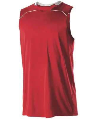 Alleson Athletic 537J Basketball Jersey in Red/ white