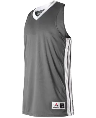 Alleson Athletic 538JY Youth Single Ply Basketball Charcoal/ White