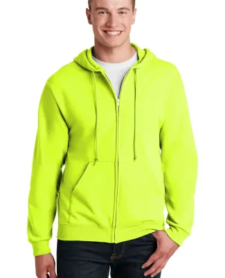 993 Jerzees 8 oz. NuBlend® 50/50 Full-Zip Hood in Safety green