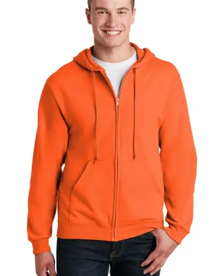 993 Jerzees 8 oz. NuBlend® 50/50 Full-Zip Hood in Safety orange