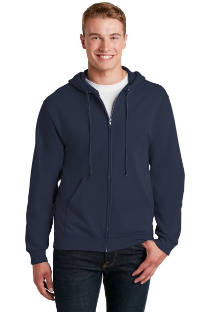 993 Jerzees 8 oz. NuBlend® 50/50 Full-Zip Hood in J. navy