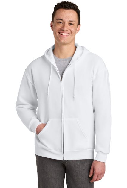 993 Jerzees 8 oz. NuBlend® 50/50 Full-Zip Hood in White
