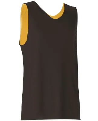 Alleson Athletic 506CRY Youth Reversible Tank Black/ Gold