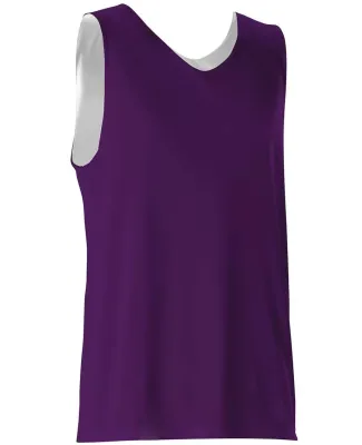 Alleson Athletic 506CRY Youth Reversible Tank Purple/ White