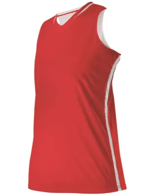 Alleson Athletic 531RW Women's Reversible Basketba in Red/ white