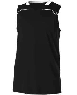 Alleson Athletic A00128 Women's Basketball Jersey in Black/ white