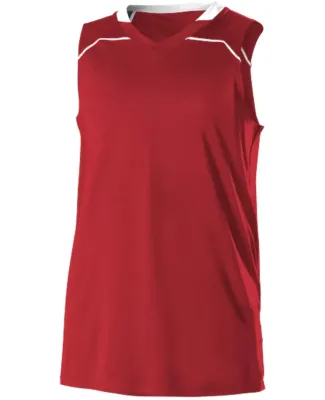 Alleson Athletic A00128 Women's Basketball Jersey in Red/ white