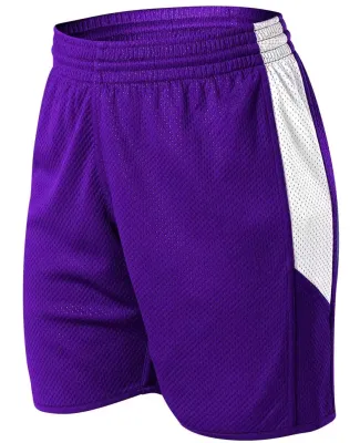 Alleson Athletic 589PSPW Women's Single Ply Revers in Purple/ white