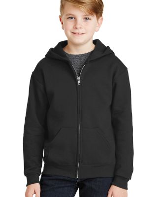 993B Jerzees Youth 8 oz. NuBlend® 50/50 Full-Zip  in Black
