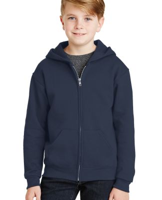 993B Jerzees Youth 8 oz. NuBlend® 50/50 Full-Zip in J. navy