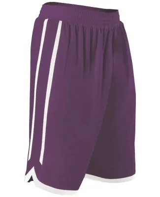 Alleson Athletic 588P Reversible Basketball Shorts Purple/ White