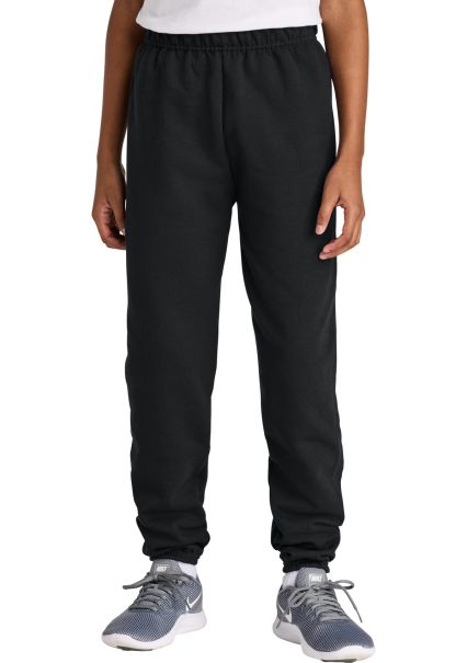 Jerzees 973B Youth 8 oz. NuBlend 50/50 Sweatpants in Black