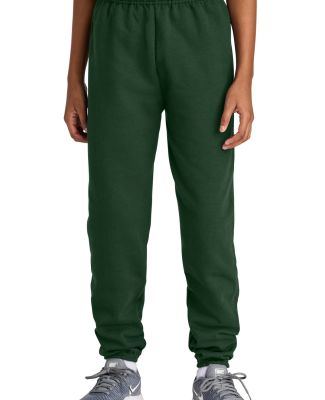 Jerzees 973B Youth 8 oz. NuBlend 50/50 Sweatpants in Forest green