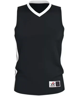 Alleson Athletic 538J Single Ply Basketball Jersey Black/ White