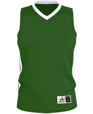 Alleson Athletic 538J Single Ply Basketball Jersey Kelly/ White