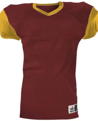 Alleson Athletic 751Y Youth Pro Game Football Jers in Cardinal/ gold