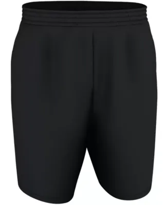 Alleson Athletic A205BY Youth Blank Game Shorts in Black/ red