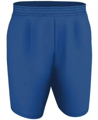 Alleson Athletic A205BY Youth Blank Game Shorts in Royal/ orange