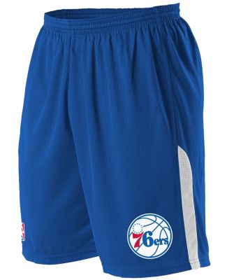 Alleson Athletic A205LA NBA Logo'd Shorts in Philadelphia 76ers