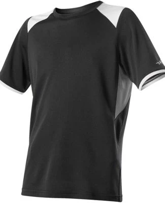 Alleson Athletic 530CJY Youth Baseball Crew Jersey in Black