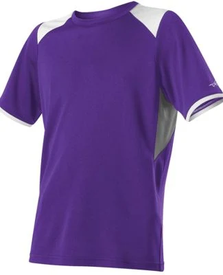 Alleson Athletic 530CJY Youth Baseball Crew Jersey in Purple