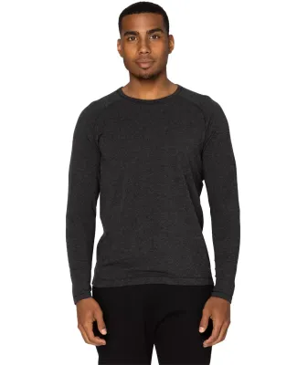 Threadfast Apparel 382LS Unisex Impact Long-Sleeve in Black heather