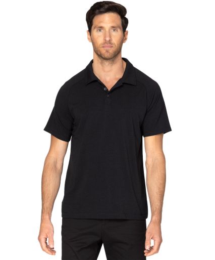 Threadfast Apparel 382PL Unisex Impact Polo in Black