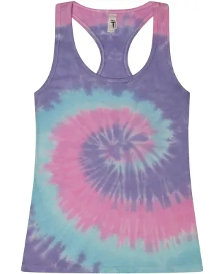 Tie-Dye 3400 Ladies' Racerback Tank UNICORN