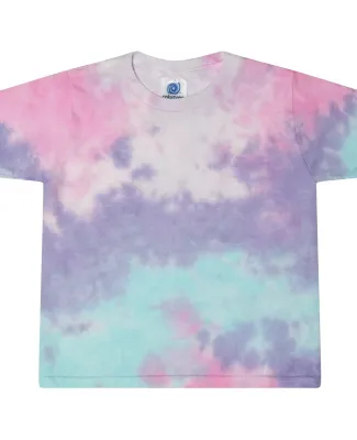 Tie-Dye 1050CD Ladies' Cropped T-Shirt in Cotton candy