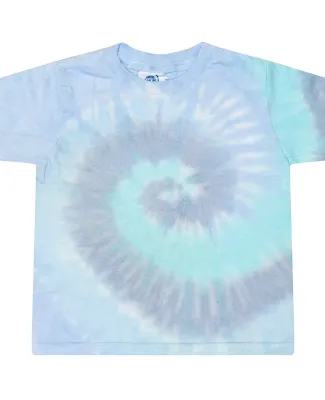 Tie-Dye 1050CD Ladies' Cropped T-Shirt in Lagoon