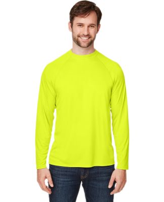 Core 365 CE110 Unisex Ultra UVP™ Long-Sleeve Rag in Safety yellow
