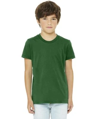 Bella+Canvas 3001Y 100% Cotton Youth Jersey T-Shir in Kelly
