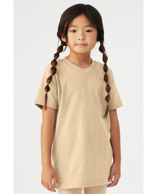 Bella+Canvas 3001Y 100% Cotton Youth Jersey T-Shir in Soft cream